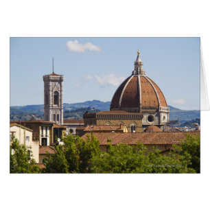 Cartão Italia, Florença, vista da catedral de Florença