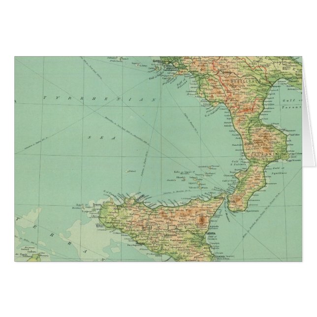 Cartão Itália meridional 5 (Frente Horizontal)