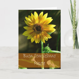 Cartão Italian Birthday Card Fo Niece