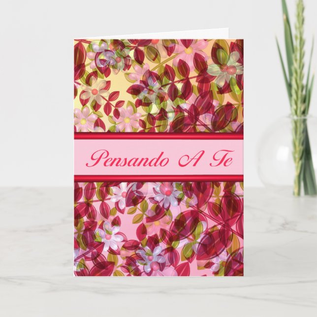 Cartão Italian Thinking of you Pensando A Te (Frente)