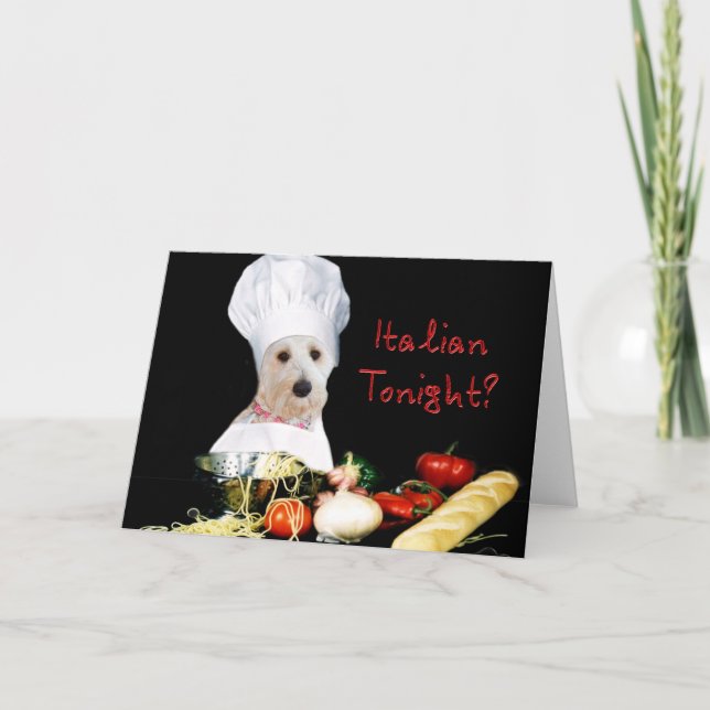 Cartão Italian Tonight? Note Card - Kati's Collection (Frente)