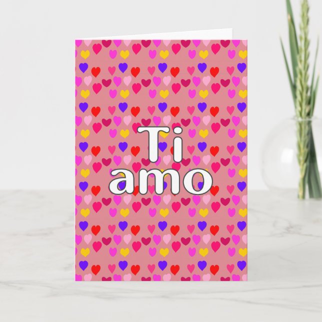 Cartão Italiano - Eu te amo (Frente)
