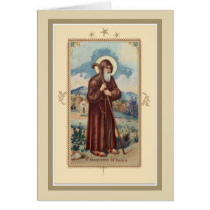 Cartão Italiano St. Francesco Di Paola Religioso