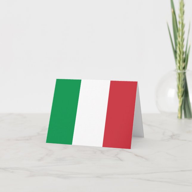 Cartão Italy Flag (Frente)