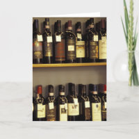 Italy, Tuscany, Pienza Wine display in shop