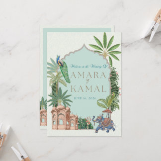 Cartão Itinerário de Casamento