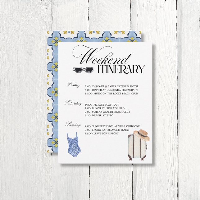 Cartão Itinerário de Fim de Semana do Lotus Wife (Criador carregado)