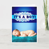 'It's a boy!' card