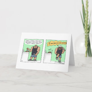 Cartão "It's a manly fear" Birthday Card