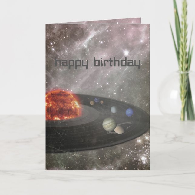 Cartão It's a Musical Universe! Happy Birthday Card (Frente)