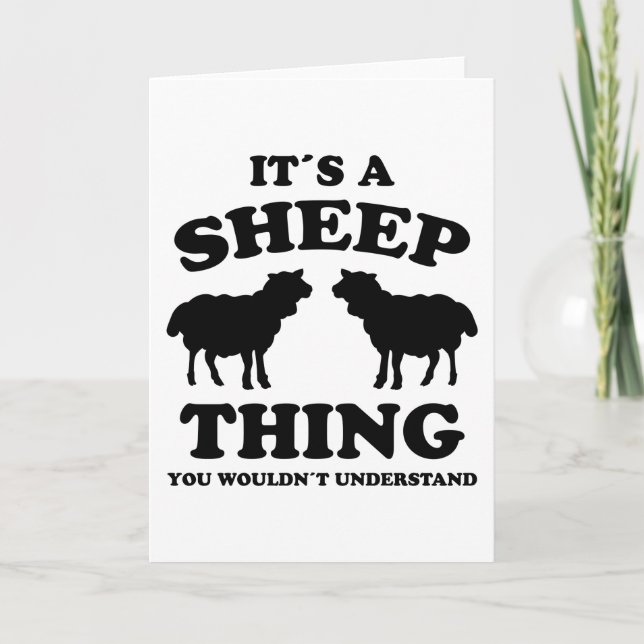 Cartão Its A Sheep Thing Design Sheeps Lamb Farmer Gift (Frente)