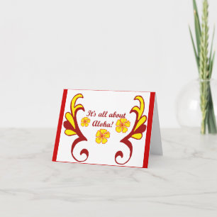 Cartão It's all about Aloha!