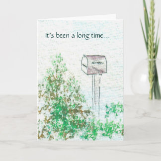 Cartão It's been a long time...