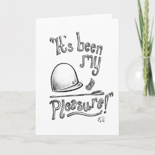 Cartão "It's been my pleasure!" Tour Guide Greeting Card