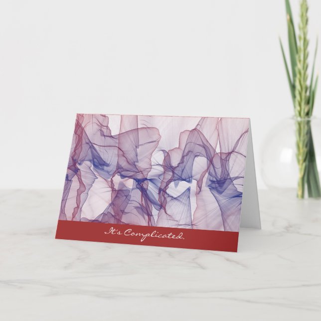 Cartão It's Complicated Love Greeting Card (Frente)