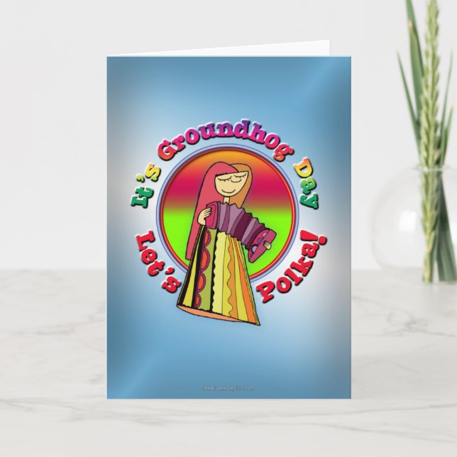 Cartão It's Groundhog Day! (Frente)