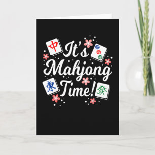 Cartão It's Mahjong Time For All Mahjong Queens & PLayers