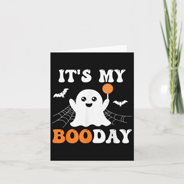 Cartão It's My Booday Ghost Birthday  (Frente)