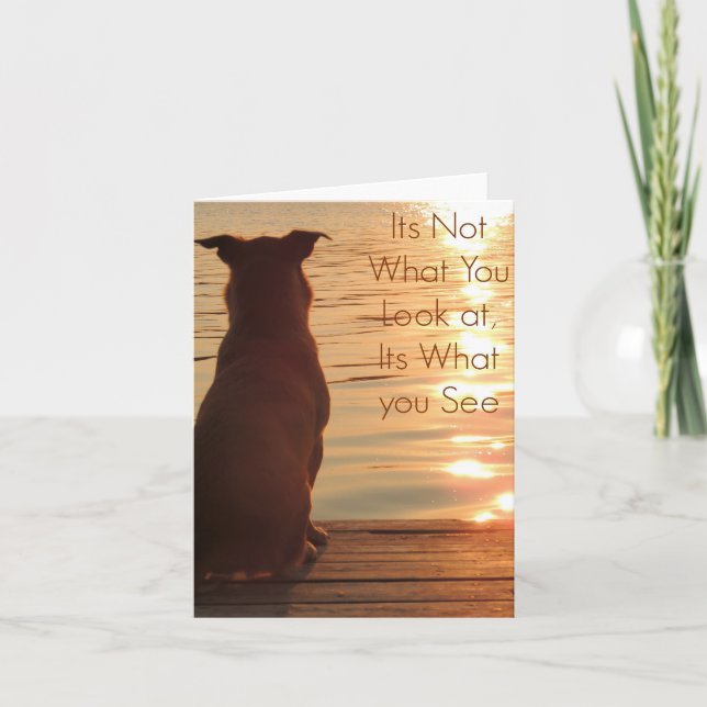 Cartão Its Not What You Look At Blank Notecard (Frente)