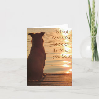 Cartão Its Not What You Look At Blank Notecard