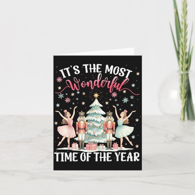Cartão It's The Most Wonderful Time Of The Year Nutcracke (Frente)