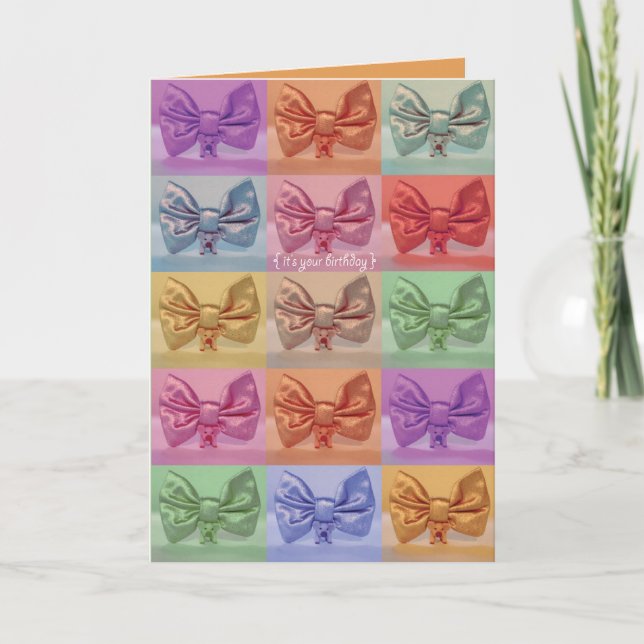 Cartão It's Your Birthday! Bow Pigs Card (Frente)