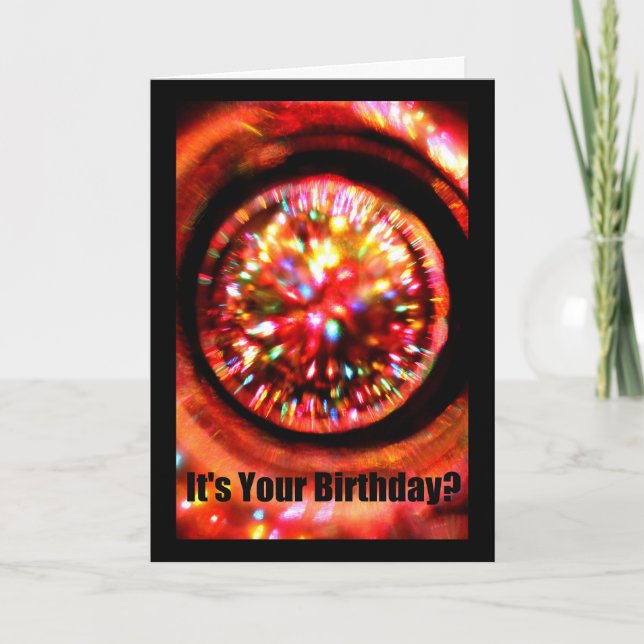 Cartão It's Your Birthday? Groovy! Birthday Card (Frente)