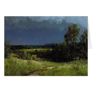 Cartão Ivan Shishkin- A Colheita de Tempestade
