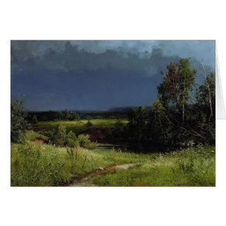 Cartão Ivan Shishkin- A Colheita de Tempestade
