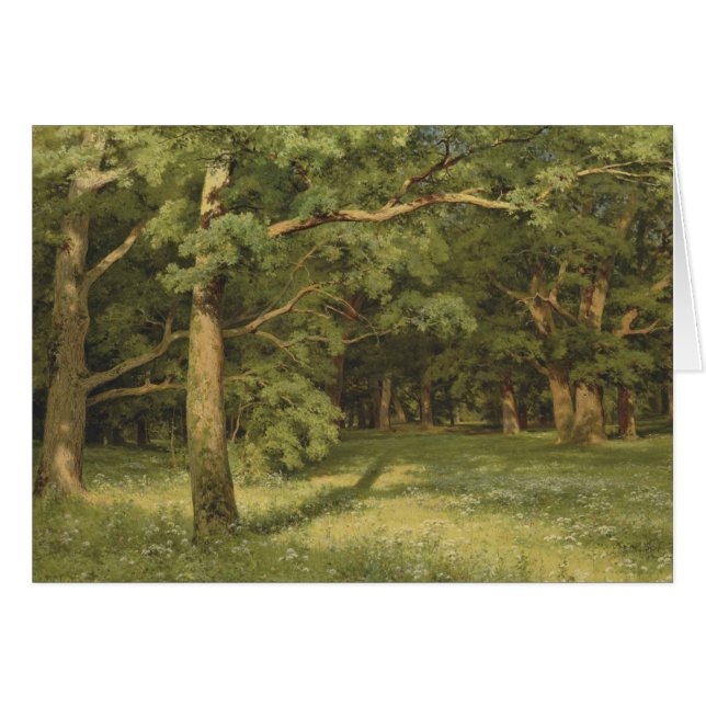 Cartão Ivan Shiskin The Forest Clearing CC0451 (Frente Horizontal)