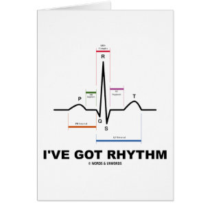 Cartão I've obteve o ritmo (ECG - o batimento cardíaco d
