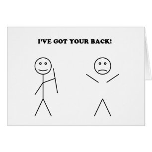 Cartão I've obteve sua parte traseira