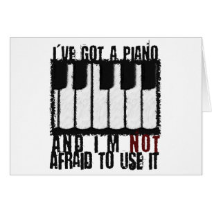 Cartão I've obteve um piano