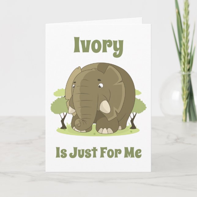Cartão Ivory é só para mim (Frente)