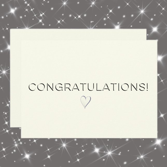 Cartão Ivory Elegant Todos Parabéns Ocasião Flat (Criador carregado)