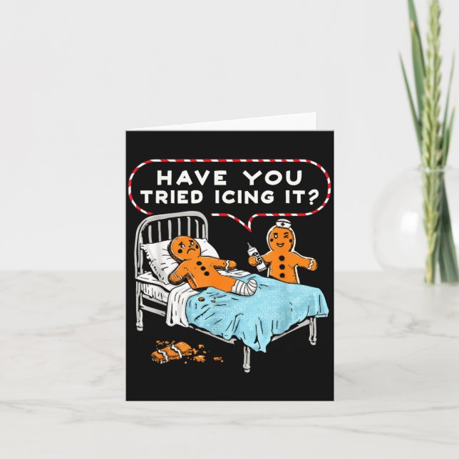 Cartão Já Experimentou Passar Gelado Nele Enfermeira de G (Frente)