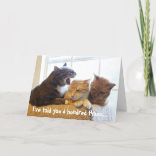 Cartão Já te disse cem vezes...