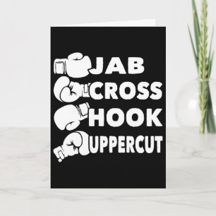 Cartão Jab Cross Hook Uppercut - Academia de Boxe Amante
