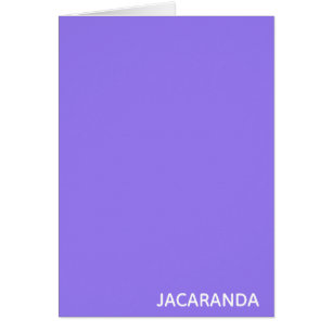 Cartão Jacaranda purple color name
