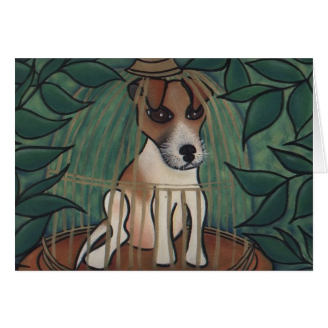 Cartão Jack e a gaiola de pássaro por Robyn Feeley (Frente Horizontal)