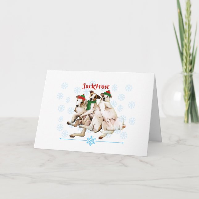 Cartão Jack Frost Christmas Greeting Card (Frente)