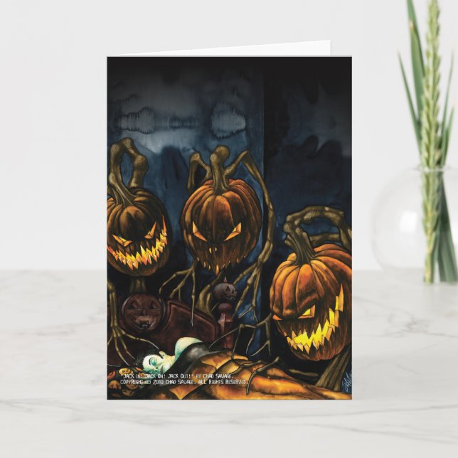 Cartão Jack In, Jack On, Jack Out Greeting Card (Frente)