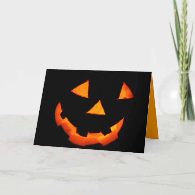 Cartão Jack-o'-Lantern card (Frente)
