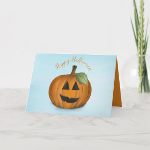 Cartão Jack O Lantern in Pumpkin Patch Card