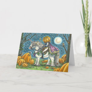 Cartão JACK O LANTERN PRINCE NO Vazio MÁGICO UNICORN