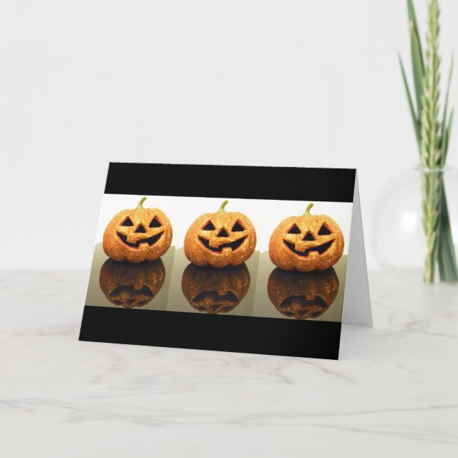 Cartão Jack-o-lanternas (Frente)