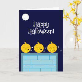 Cartão Jack-o-Lanternas de Whimsy: Vazio Halloween