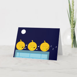 Cartão Jack-o-Lanternas Whimsical: Halloween do Vazio