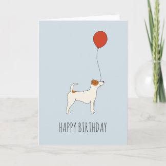 Cartão Jack Russel Terrier Birthday Card