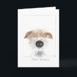 Cartão jack russell design greeting card, blank inside,<br><div class="desc">dog design greeting card
blank inside - comes with white envelope

Taken from one of my original watercolour paintings

www.cherylmorrice.com</div>